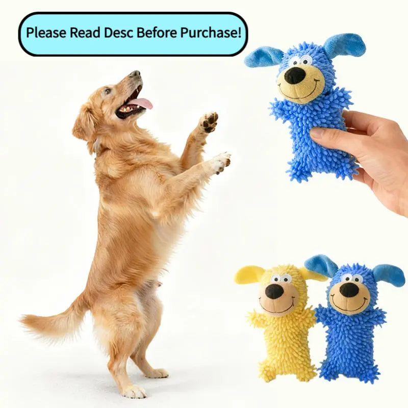 Interactive Squeaky Plush Dog Toys but Not Chew Toys, Suitable for Throwing and Catching Games and Interactive Play between Owners and Dogs, Chenille Material Reinforced Seams Only for Light Chewers Small/Medium Breeds, Supervise Play to Extend Toy Life